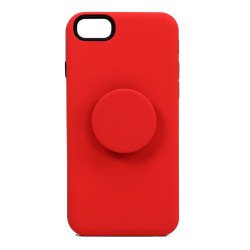 iPhone 8 / 7 Pop Up Grip Stand Hybrid Case (Red)